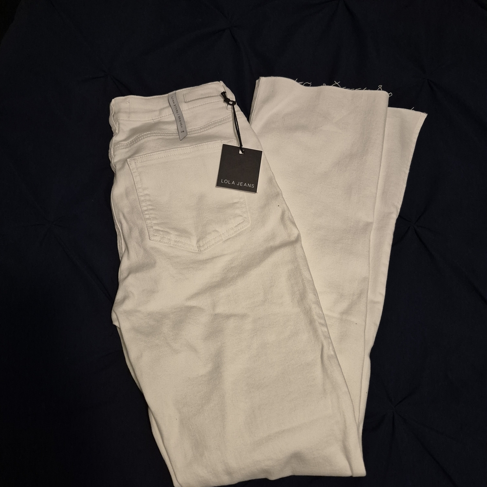 Lola White Flare Jeans